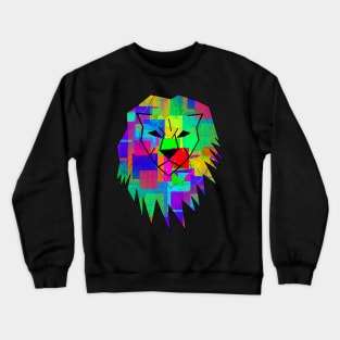 Colorful Lion Crewneck Sweatshirt